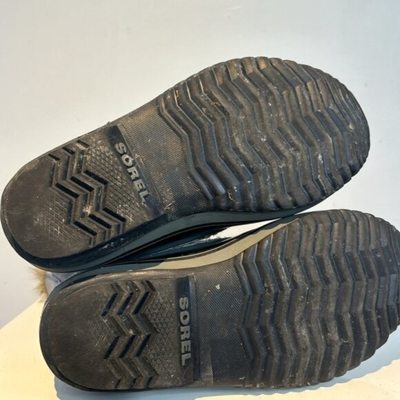 Sorel Women Boots Size 5 Gray Joan of Arctic Boot Shoes Suede faux Fur - Picture 6 of 9